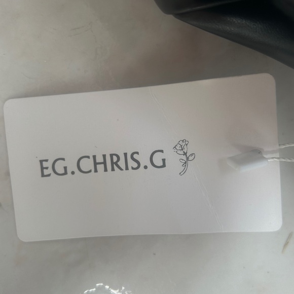 NWT EG. Chris. G  Black Faux Leather Mini Skirt Size XL - Picture 5 of 5